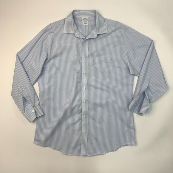 Brooks Brothers Regent Shirt Mens 16 1/2 Breeze Supima Cotton Non Iron Button Up - Picture 2 of 12